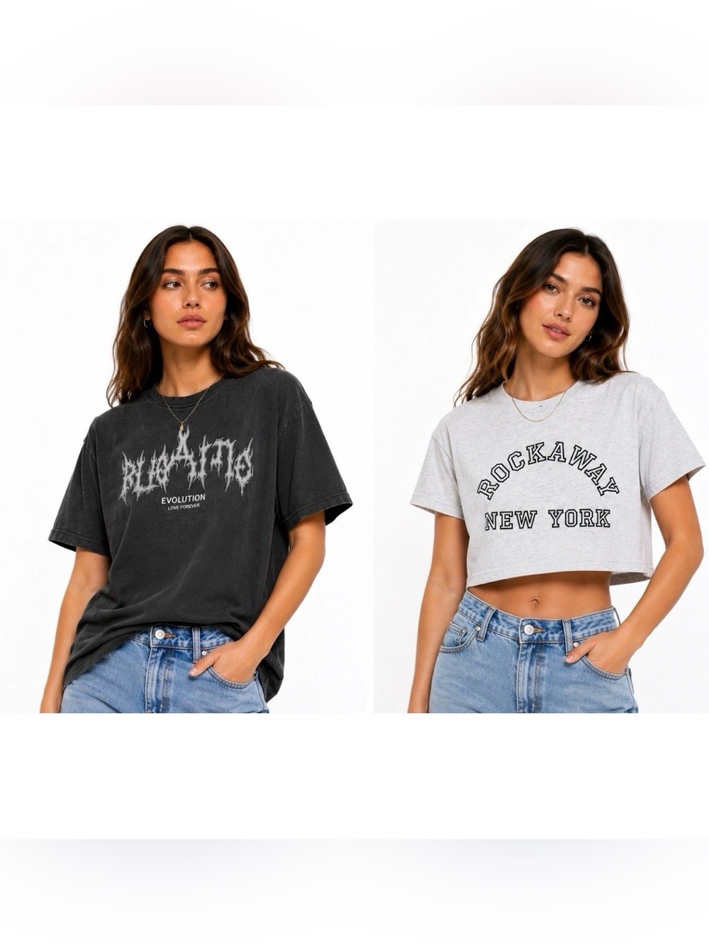 H&M T Shirt Bundle Womens Small Casual Basic Tee Lot of 2